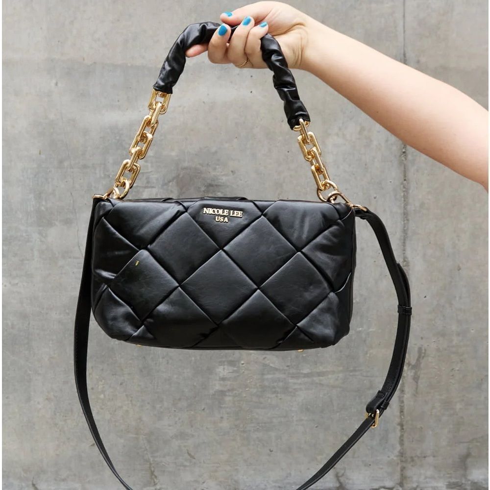 Cassette Woven Satchel Crossbody Bag